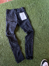 Load image into Gallery viewer, Purple Brand Black Paint Splatter Jeans Size 30

