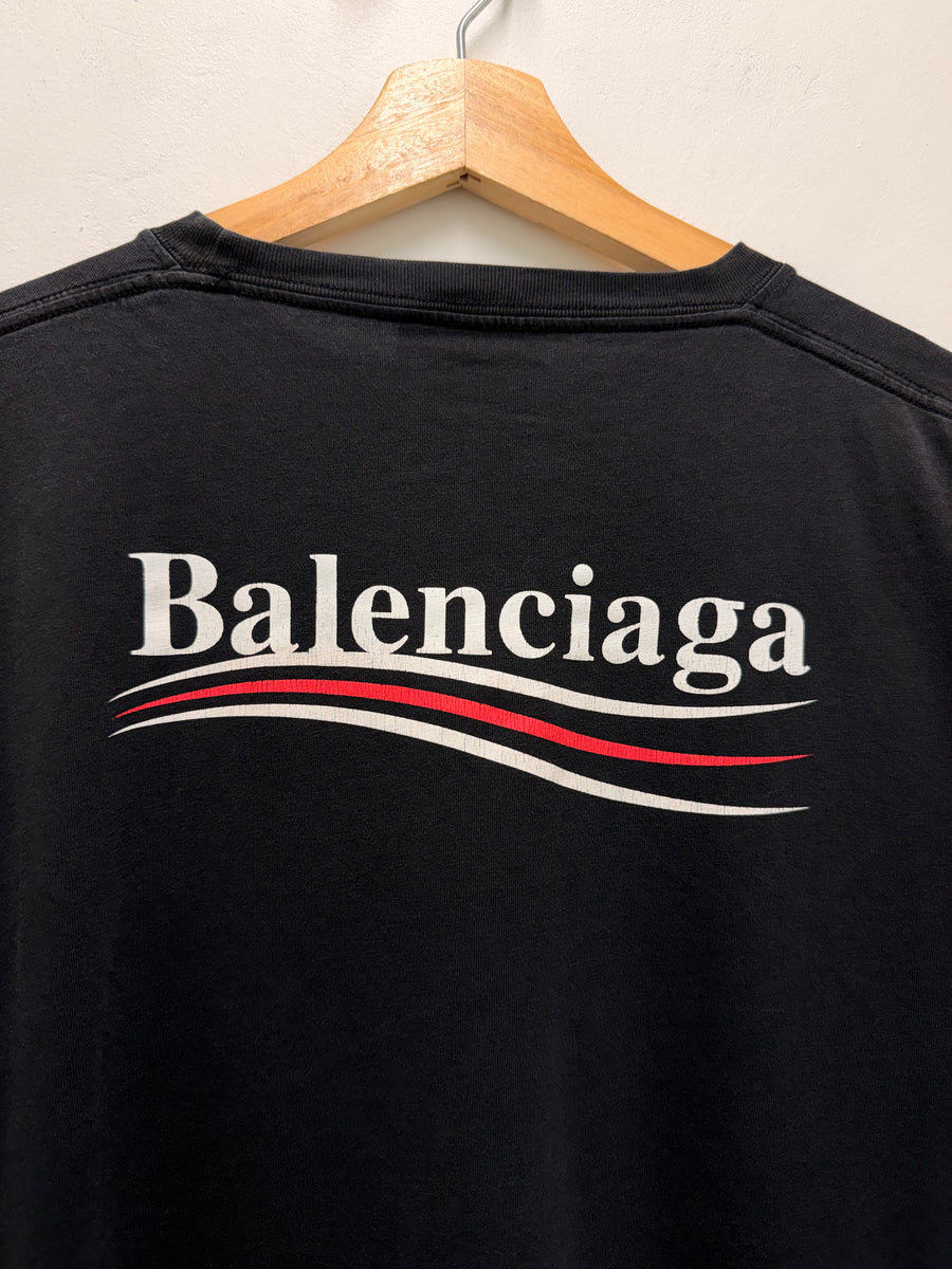 Balenciaga - Political Campaign Tee - Black