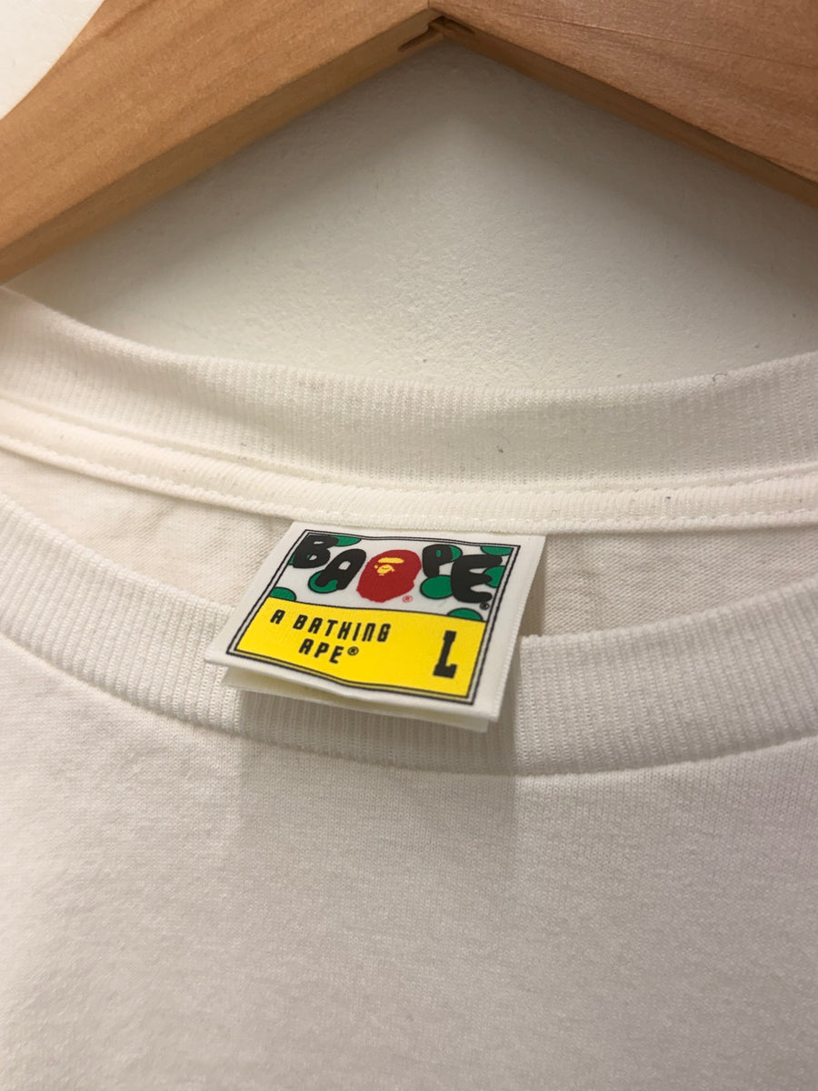 BAPE - College Long Sleeve - White