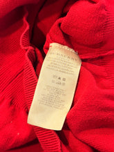Load image into Gallery viewer, Burberry - Red Check Shoulders Crewneck - Size M - Preowned
