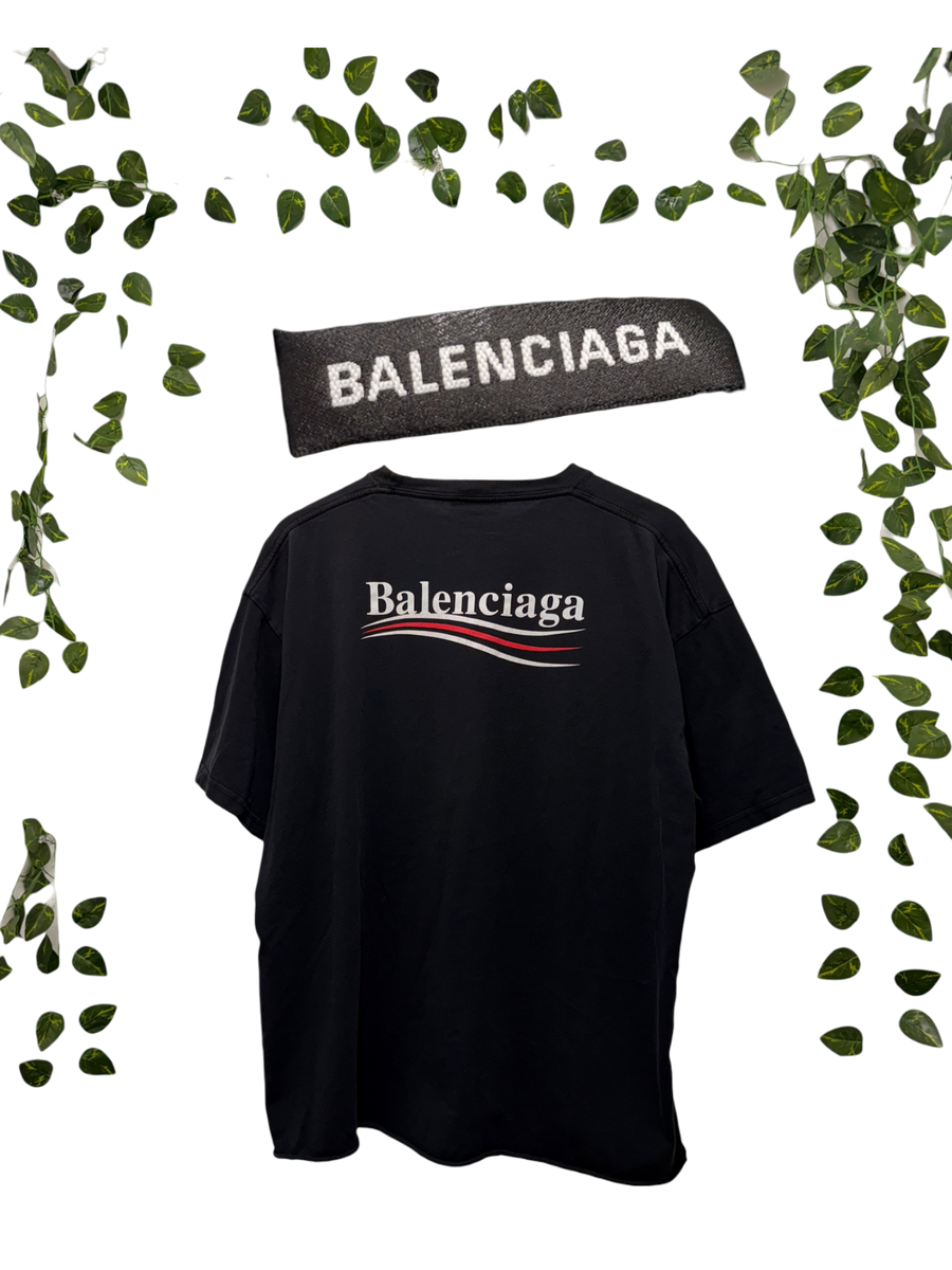 Balenciaga - Political Campaign Tee - Black