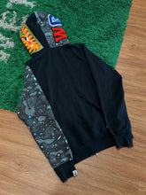 Load image into Gallery viewer, BAPE - Black Space Camo Shark Full Zip Hoodie - Size Medium - PreOwned - Rare
