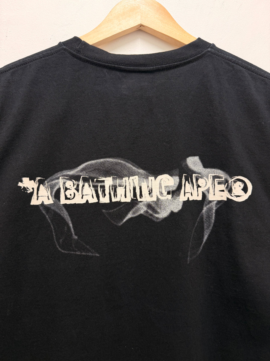 BAPE - Coil Ape Head Tee - Black