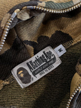 Load image into Gallery viewer, BAPE - Green Camo Full Zip Hoodie Size Medium - PreOwned
