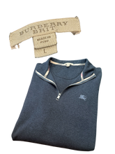 Load image into Gallery viewer, Burberry Brit Quarter Zip - Charcoal Heather - Size L - Preowned
