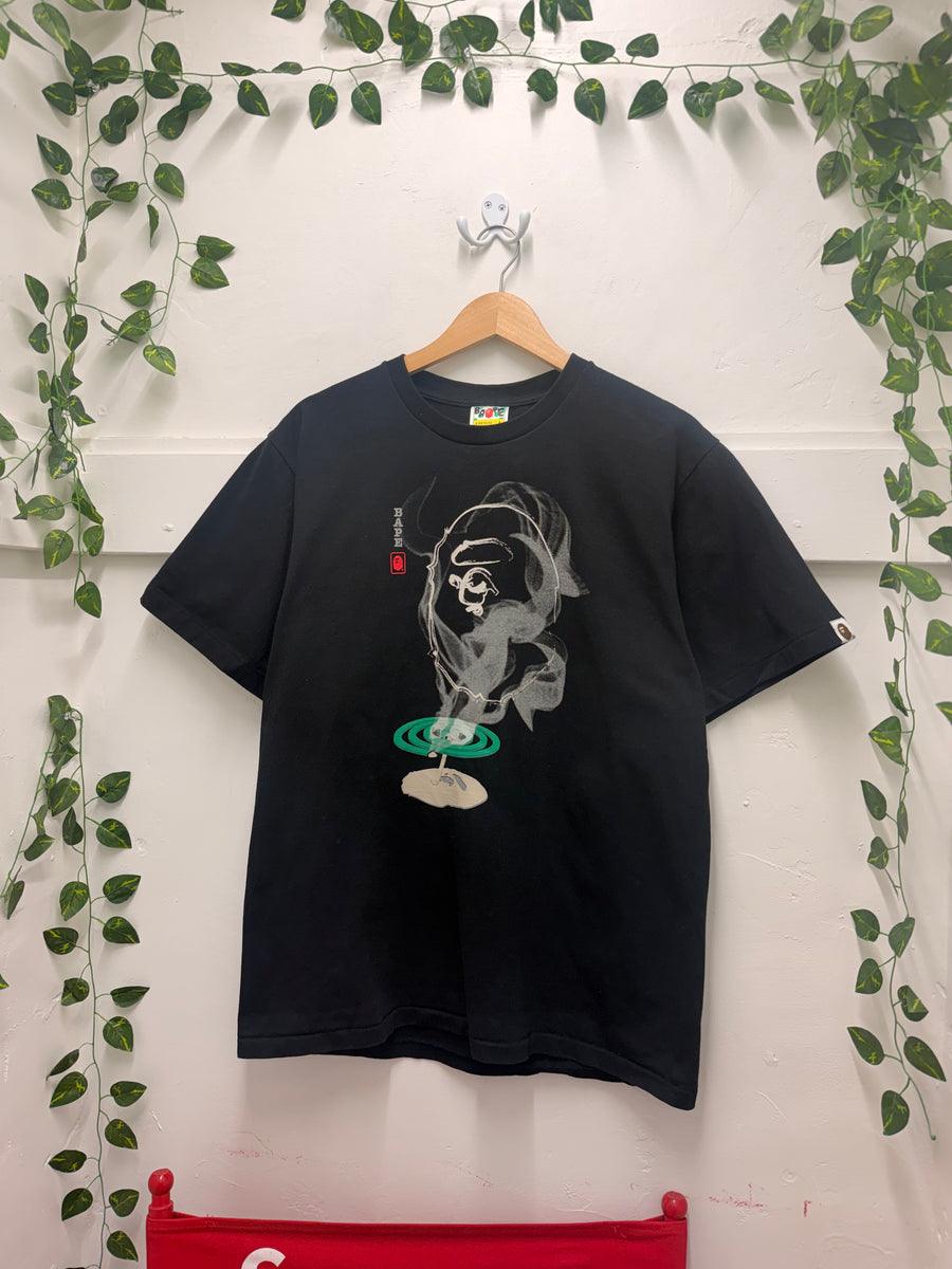 BAPE - Coil Ape Head Tee - Black