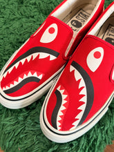 Load image into Gallery viewer, BAPE - Red Shark Slip-On Sneakers - Size 9M - PreOwned
