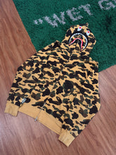 Load image into Gallery viewer, BAPE - Tan Camo Shark Full Zip Hoodie - 2XL
