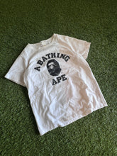 Load image into Gallery viewer, Bape Black College Camo Logo Tee Size Small Ladies
