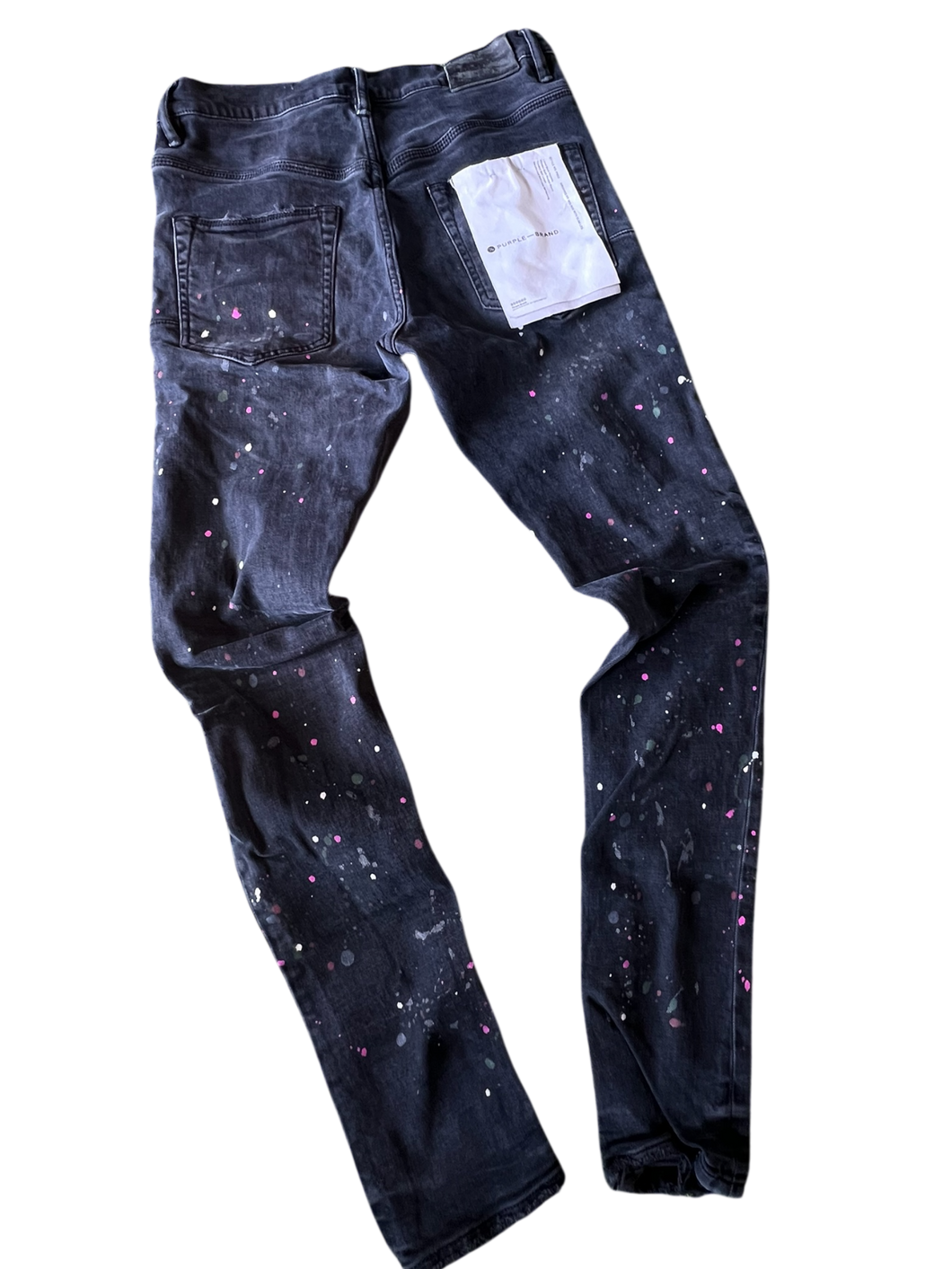 Purple Brand Black Paint Splatter Jeans Size 30