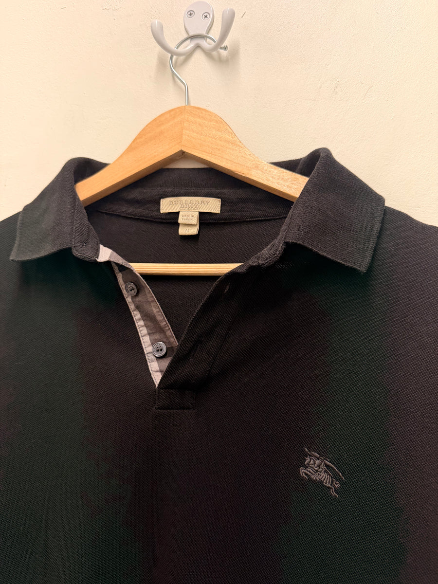Burberry - Polo - Black Check Placket -