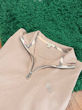 Load image into Gallery viewer, Burberry - Beige Quarter Zip Sweater Large - Retail $495
