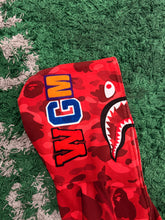 Load image into Gallery viewer, BAPE - Red Camo Shark Full Zip Hoodie - Size XL - PreOwned Good Condition
