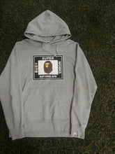 Load image into Gallery viewer, Bape Grey Super Busy Works Pullover Hoodie Size 2XL
