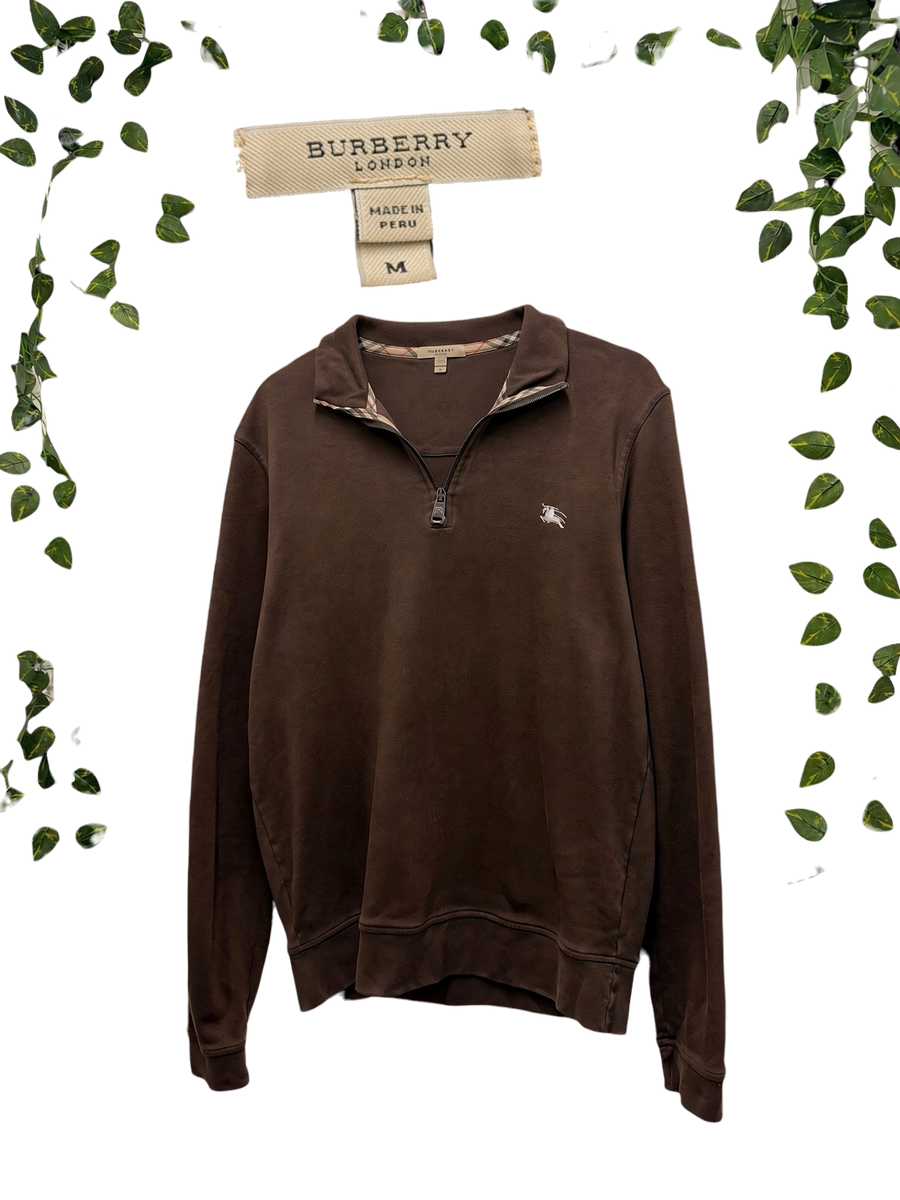 Burberry - Quarter Zip - Chocolate