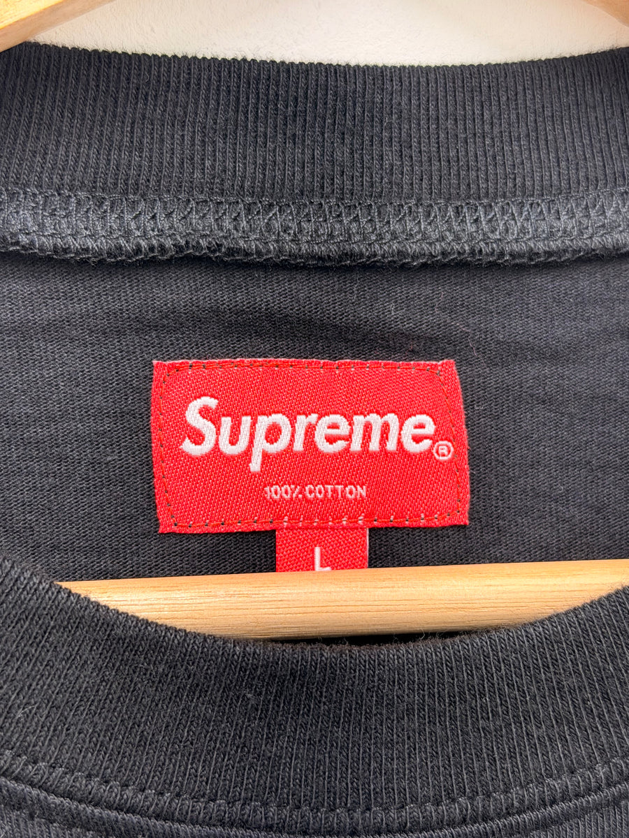 Supreme - Vertical Logo Stripe L/S - Black