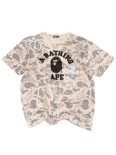 Load image into Gallery viewer, BAPE White Space Camo Tee Cream/Grey - Size XL - PreOwned
