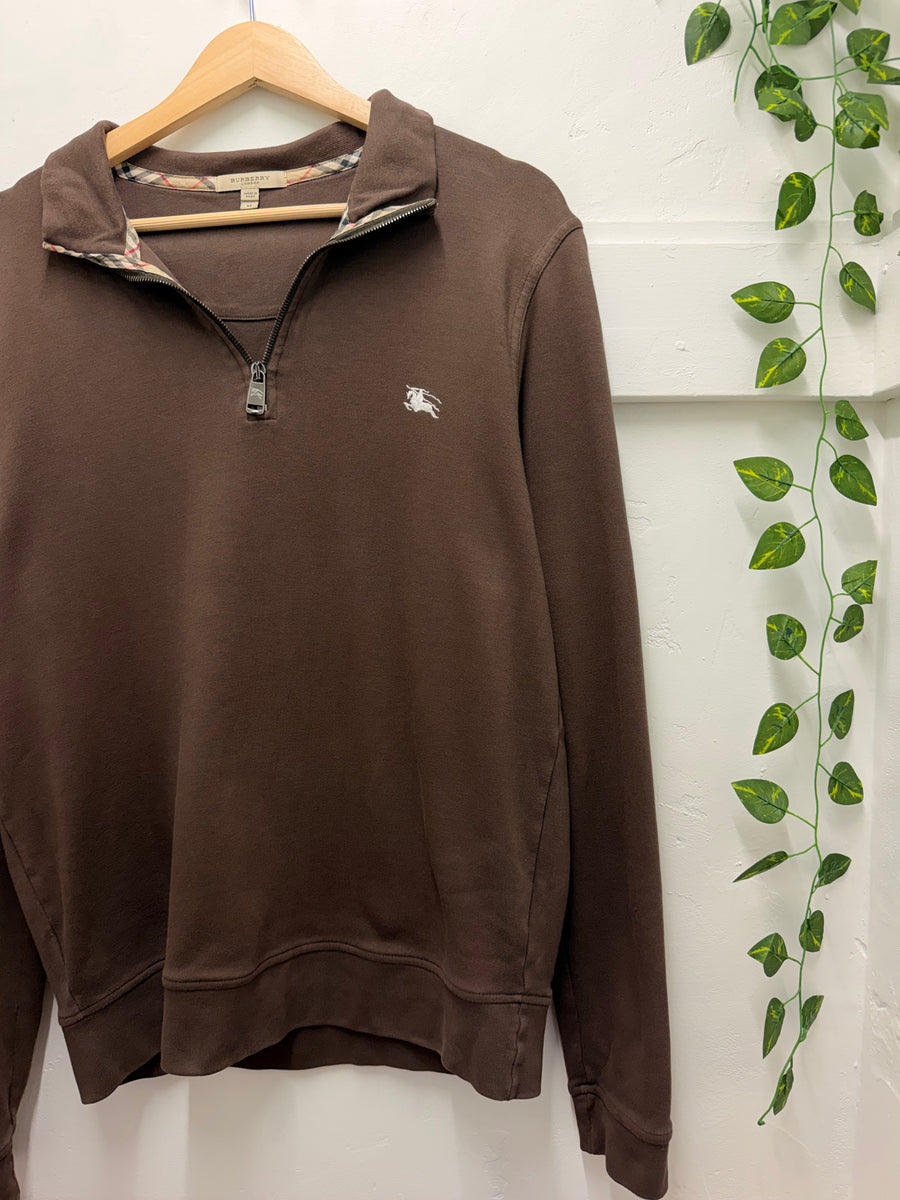 Burberry - Quarter Zip - Chocolate