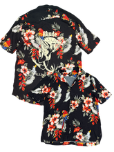 Load image into Gallery viewer, RHUDE - Black Tropical Parrot Button Up Shirt - Medium - PreOwned Great Condition
