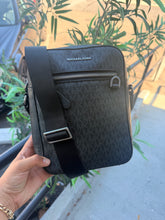 Load image into Gallery viewer, Michael Kors - Cooper Crossbody - Black Signature MK Logo | Preowned (SOLD ZELLE)
