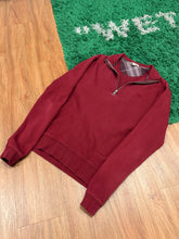 Load image into Gallery viewer, Burberry - Burgundy Quarter Zip Sweater - Medium
