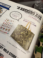 Load image into Gallery viewer, BAPE 2009 Autumn Collection Magazine + Hello Kitty Sanrio Baby Milo Sticker Set + Tote Bag - New
