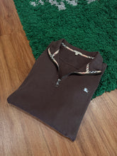 Load image into Gallery viewer, Burberry - Brown Quarter Zip Sweater Large - Retail $495
