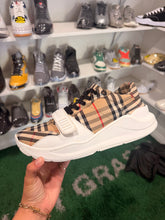 Load image into Gallery viewer, Burberry - Check Sneakers - Beige Vintage Check | Size 11.5M Preowned No Box
