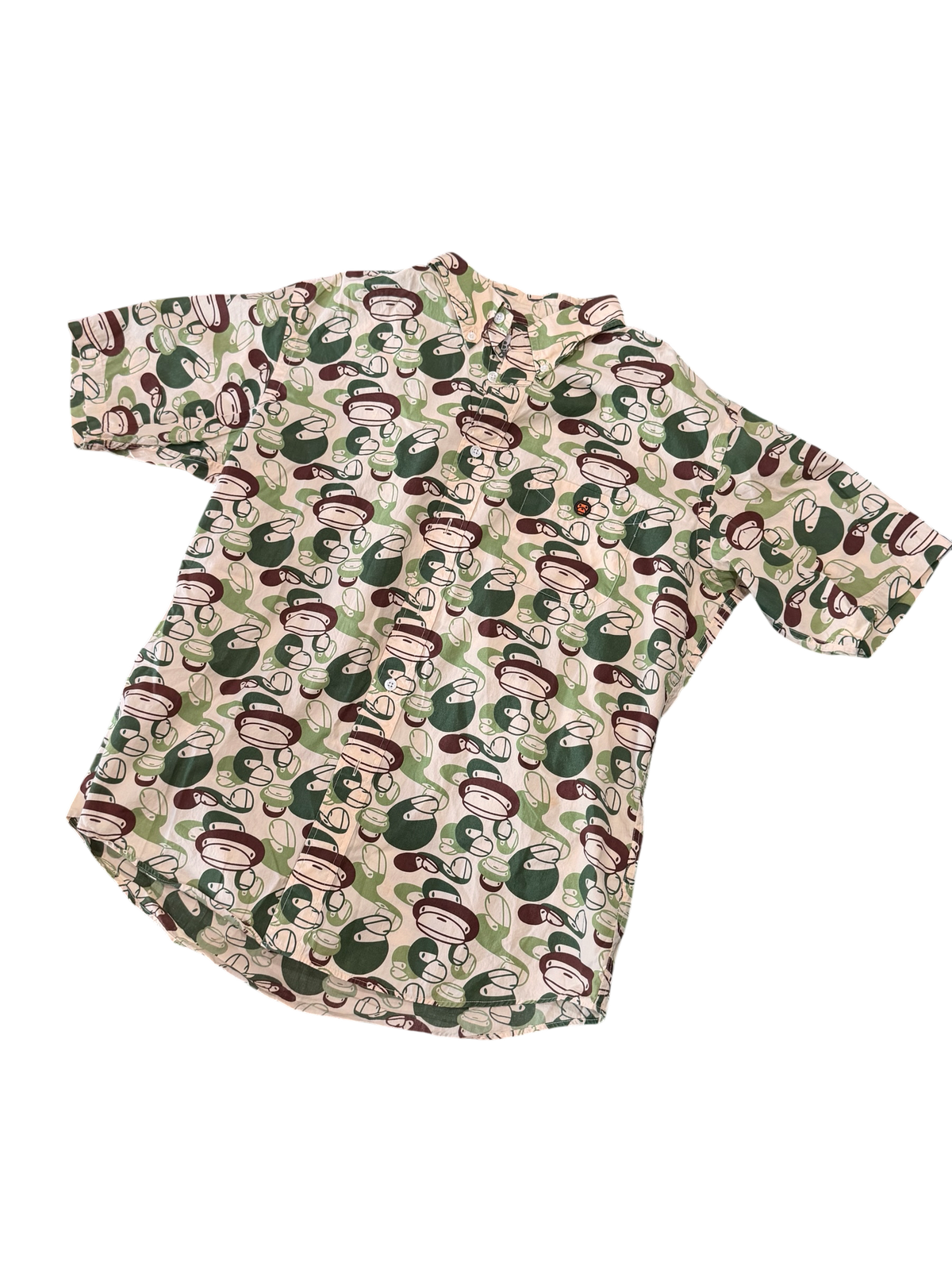 BAPE - Vintage Baby Milo Button Up Shirt - Size Large - PreOwned (Retail: ~$180)