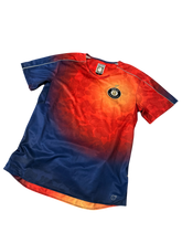 Load image into Gallery viewer, BAPE x PUMA BAPE FC Soccer Jersey – Red / Navy Camo – Large – PreOwned
