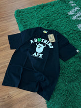 Load image into Gallery viewer, BAPE x Bearbrick - Black College Ape Tee - Large -
