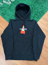 Load image into Gallery viewer, Supreme - Traffic Cone Hoodie Black Size Medium - PreOwned
