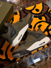 Load image into Gallery viewer, Air Jordan 4 Retro (GS) “Olive Canvas” – Size 7Y/8.5W
