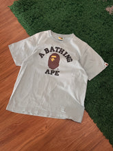 Load image into Gallery viewer, BAPE - Light Blue College Logo Tee - Size Medium - PreOwned
