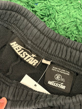 Load image into Gallery viewer, HELLSTAR - Washed Black Flame Sweatshorts - Small / Large - Brand New
