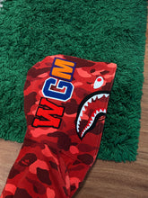 Load image into Gallery viewer, BAPE Red Camo Shark Hoodie – M – Pre-Owned
