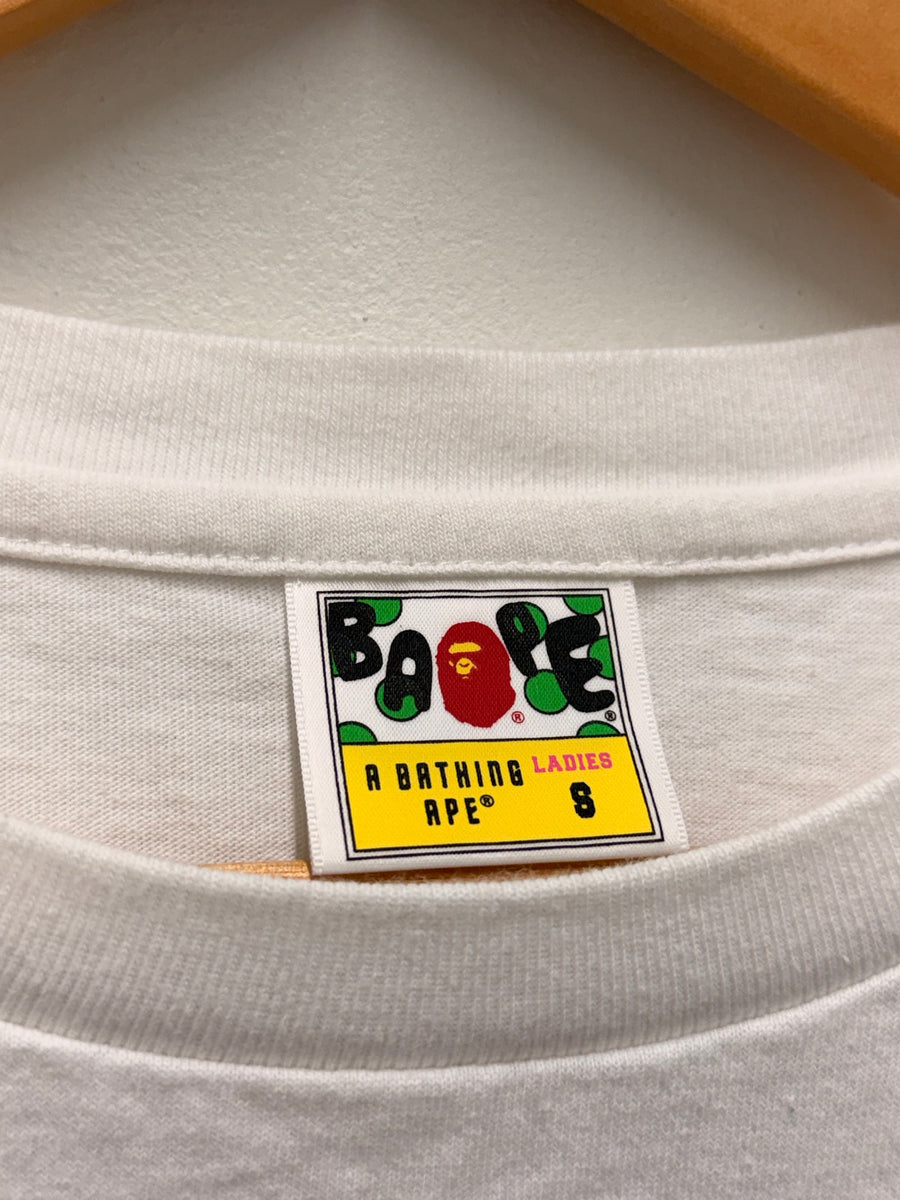BAPE - Pink Camo Logo Tee - White