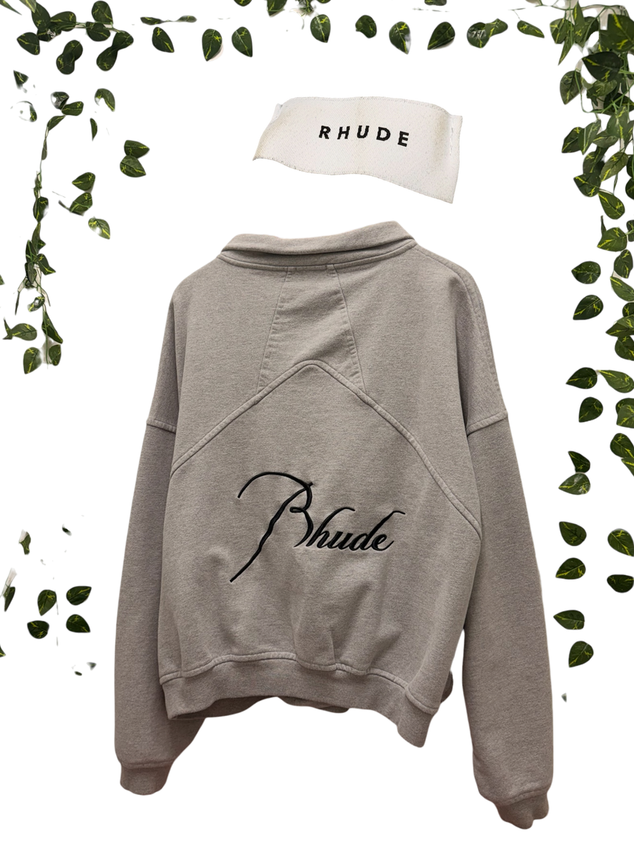 Rhude - Classique Quarter Zip - Heather Grey