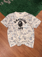 Load image into Gallery viewer, BAPE White Space Camo Tee Cream/Grey - Size XL - PreOwned
