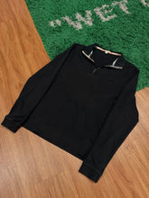 Load image into Gallery viewer, Burberry - Black Quarter Zip Pullover - XL
