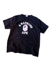 Load image into Gallery viewer, A Bathing Ape College Tee (Black/White) Size XL
