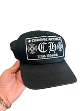 Load image into Gallery viewer, Chrome Hearts - Black Las Vegas Trucker Hat
