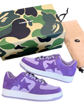 Load image into Gallery viewer, BAPE STA Low - Purple | Size 8M - Preowned
