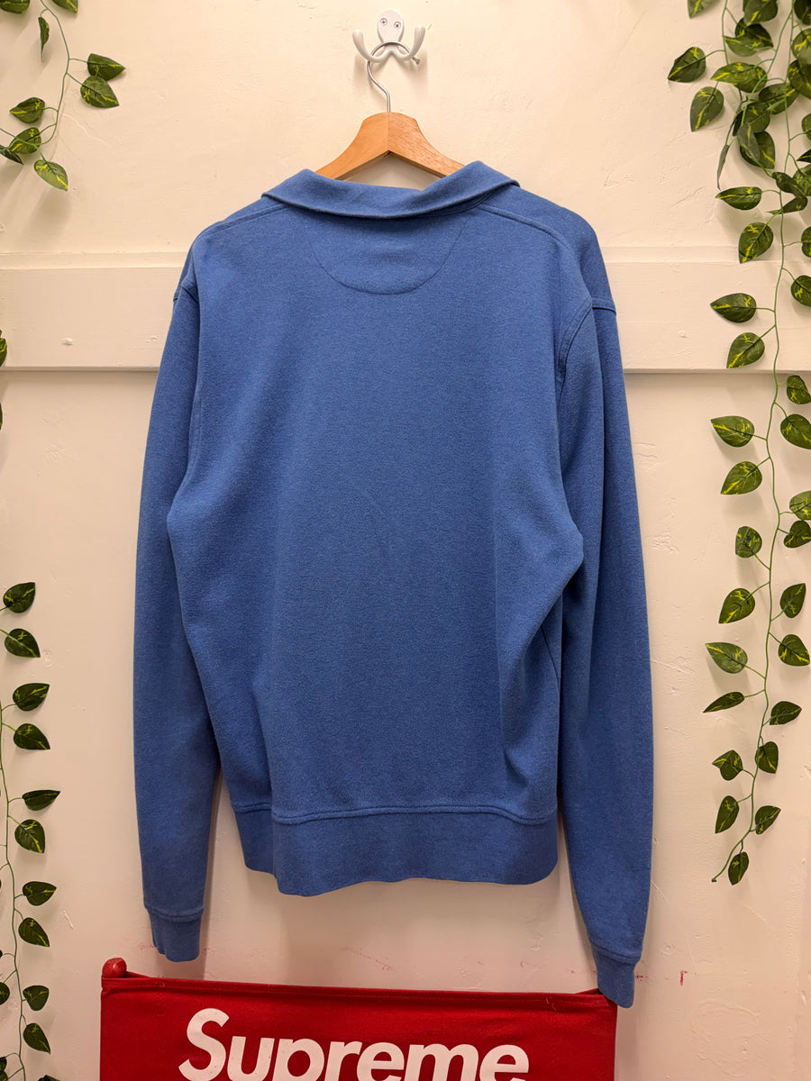 Burberry - Quarter Zip Pullover - Blue -