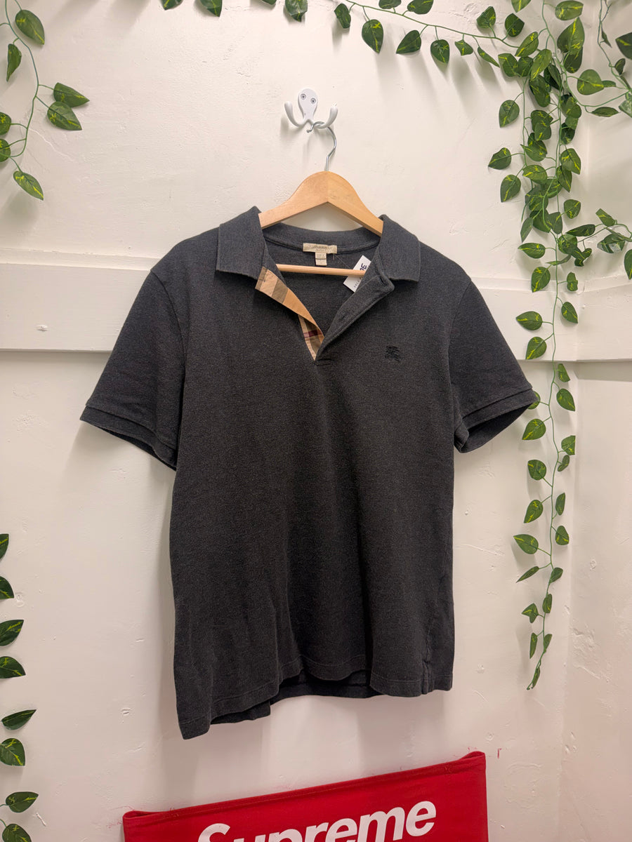 Burberry - Polo - Charcoal Nova Check - Size L