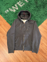 Load image into Gallery viewer, Burberry Zip Hoodie - Charcoal - Size XL - Preowned
