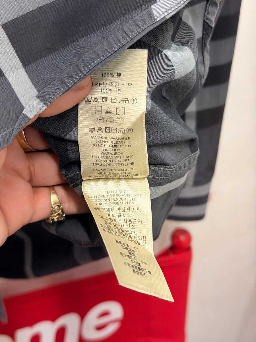 Burberry - Check Shirt Button Up - Grey Black