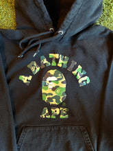 Load image into Gallery viewer, Bape Camo College Logo Hoodie Size Large
