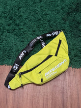 Load image into Gallery viewer, AAPE By A Bathing Ape - Lime Logo Crossbody / Waist Bag - Adjustable - Brand New
