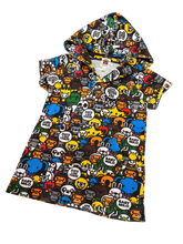 Load image into Gallery viewer, BAPE - Baby Milo All Over Print Kids Hoodie - Size 110 - PreOwned (Retail: ~$120)
